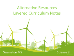 Alternative Resources Layered Curriculum Notes