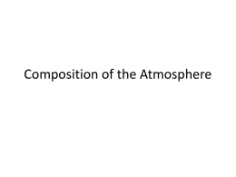 Composition of the Atmosphere - Holy Family School | Phoenixville