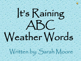 ABC Weather Words