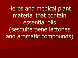 06. MP and MPM that contain essential oils (sesquiterpene la