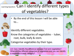 Vegetable - British Council Schools Online