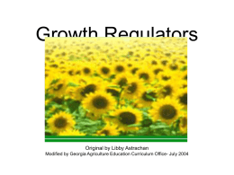 Growth Regulators