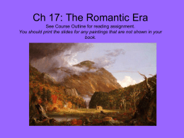 Ch 17: The Romantic Era