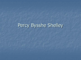 Lecture 3 of book 2 Percy Bysshe Shelley