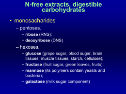 Digestibility carbohydrates