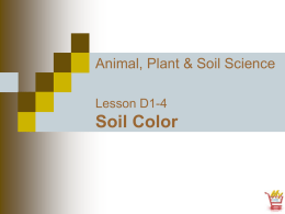 Unit 5: Soil Color