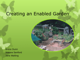 Creating an Adaptive Garden