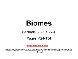 Biomes - Ursuline High School