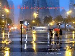 Acid Rain and your community