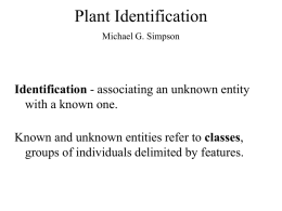 PowerPoint Presentation - Chapter 15 Plant Identification