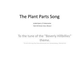 The Plant Parts Song