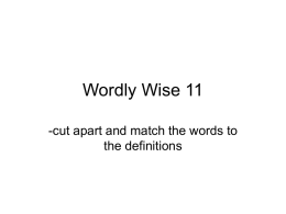 Wordly Wise 11