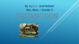 Iguanodon - Marcellus High School