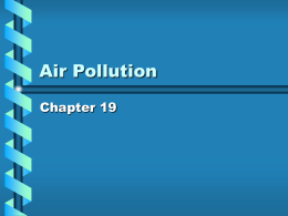 Air Pollution - Planet Holloway