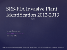 Nonnative Invasives ID Part 7
