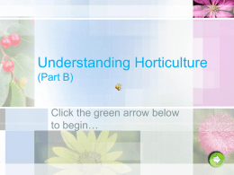 Understanding Horticulture (Part B)