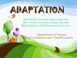 Essential Lab Adaptations 2013
