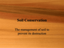Soil Conservation