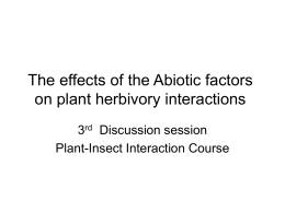3 dis sess The effects of the biotic factors on plant