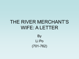 River-Merchant`s Wife - Parma City School District
