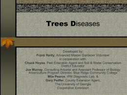 Tree Diseases - Advanced Master Gardener