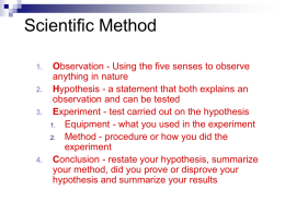 scientific method 7th grade