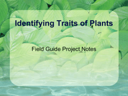 field guide notes - Smoley Life Science