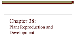 Plant Reproduction and Development