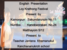 Loy Krathong Festival 2784 Kb 03/11/14