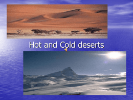 Hot and Cold deserts