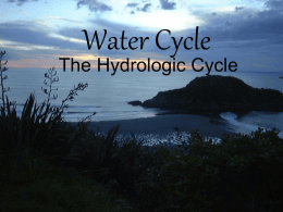 Distribution of water on Earth and how it cycles.