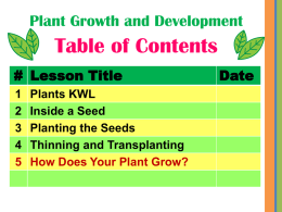 AMSTI Plant Growth PPT Lessons 5-9