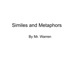 similies and metaphors