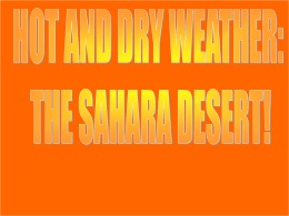 Sahara desert - weather around world (Geography)