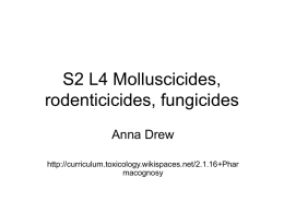 S2 L4 Molluscicides rodenticides fungicides