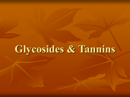 Glycosides - Home - KSU Faculty Member websites
