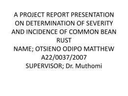 A PROJECT REPORT PRESENTATION ON DETERMINATION OF
