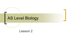 AS Level Biology