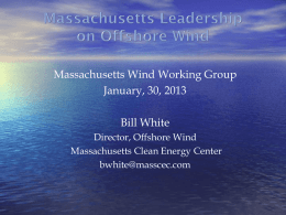 Massachusetts Leadership on Offshore Wind