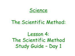 9/5: Lesson 4: Study Guide