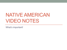 Indian Video Notes