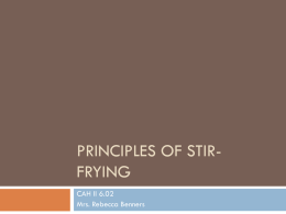 Principles of Stir