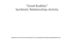 Good Buddies Symbiosis Practice with Powerpoint