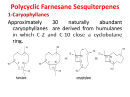 Polycyclic Farnesane Sesquiterpenes 1