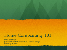 Home Composting 101 - Jefferson County Conservation District