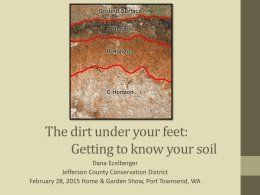 The dirt under your feet: Getting to know your soil