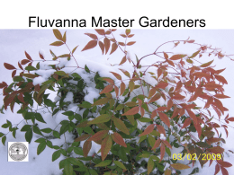 Orientation-to-Help - Fluvanna Master Gardeners