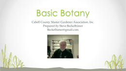 Cabell County Master Gardener Association, Inc.
