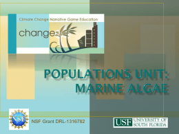 Marine Algae PowerPoint