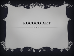 Rococo Art - Savvi notes